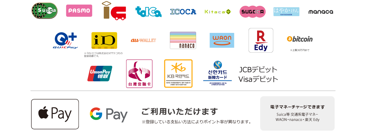 電子マネー決済・その他