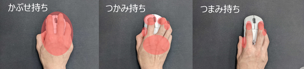 ゲーミングマウスの持ち方