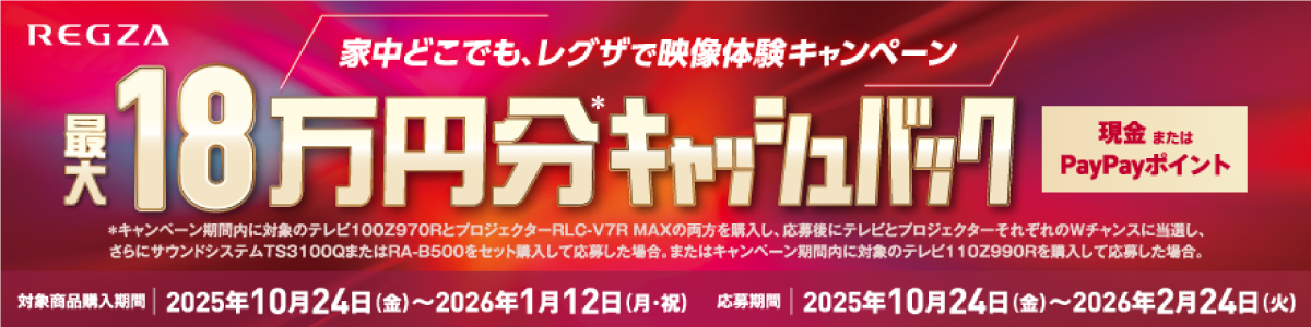 家中どこでも、レグザで映像体験キャンペーン｜ソフマップ[sofmap]