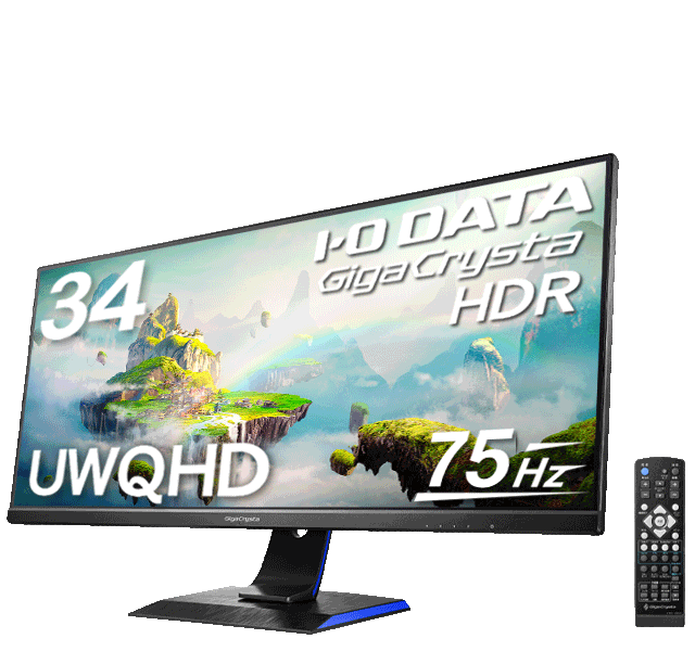 GigaCrystal ディスプレイ モニター 本体120fps I-O DATA IOデータ ゲーミングモニター GigaCrysta ブラック [34