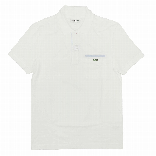 LACOSTE ポロシャツ 半袖 鹿の子 ロゴ