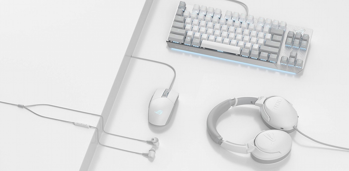 ゲーミングキーボード ROG Strix Scope NX TKL Moonlight White「X806