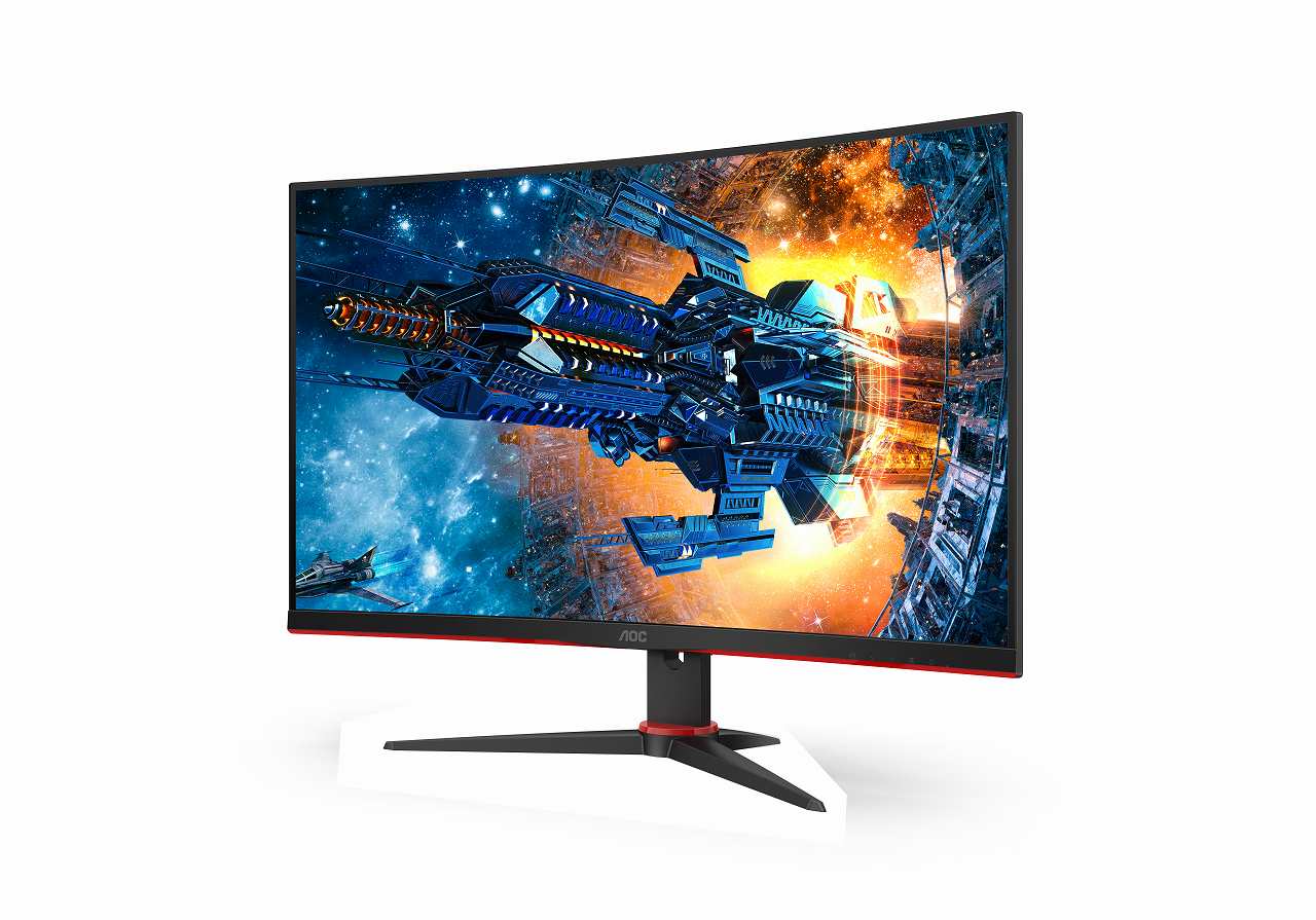 AOC 27インチ 2K ゲーミングモニター ブラック/レッド AOC 27インチ 2K ゲーミングモニター ブラック/レッド C27G2ZE/BK