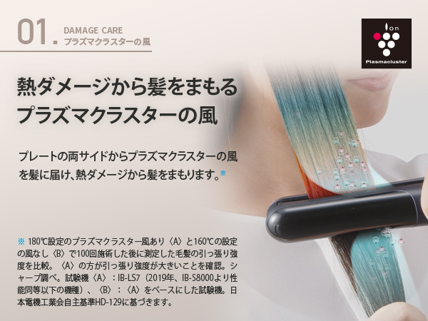 プラズマクラスターストレートアイロン Plasmacluster Beauty