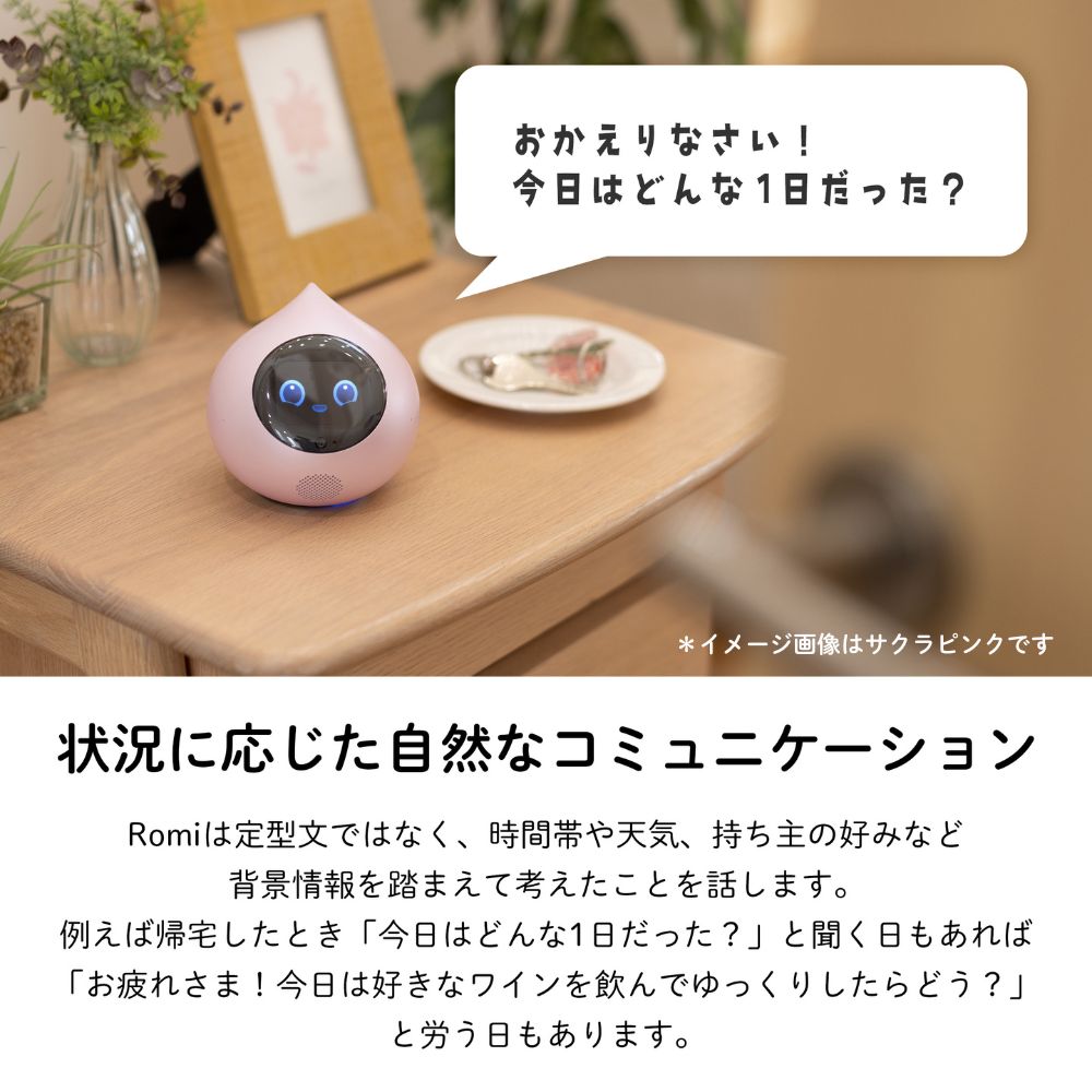 ロミィ Romi 会話AIロボット ピンク Amazon.co.jp: Romi ロミィ 会話AIロボット 家庭用 ROMI-P02