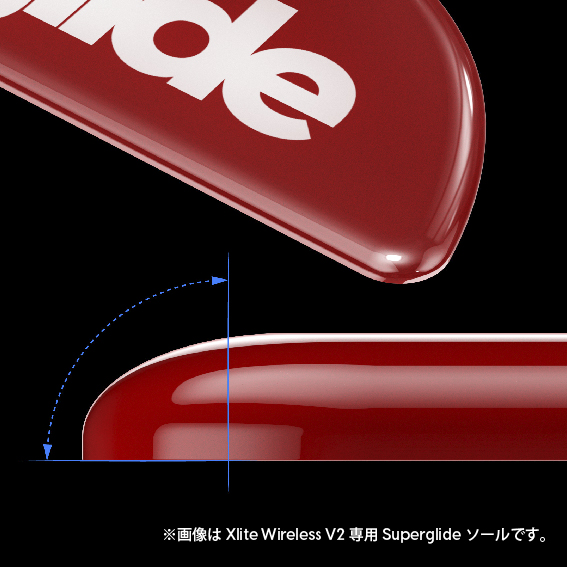 マウスソール〕Superglide For Razer Viper V2 Pro グリーン RVPSGG