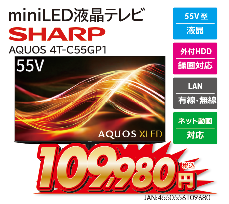 AQUOS 4T-C55GP1