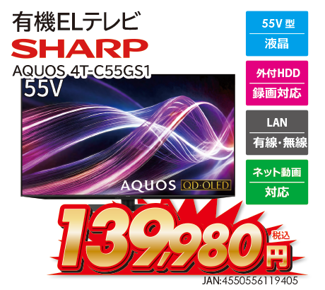 AQUOS 4T-C55GS1