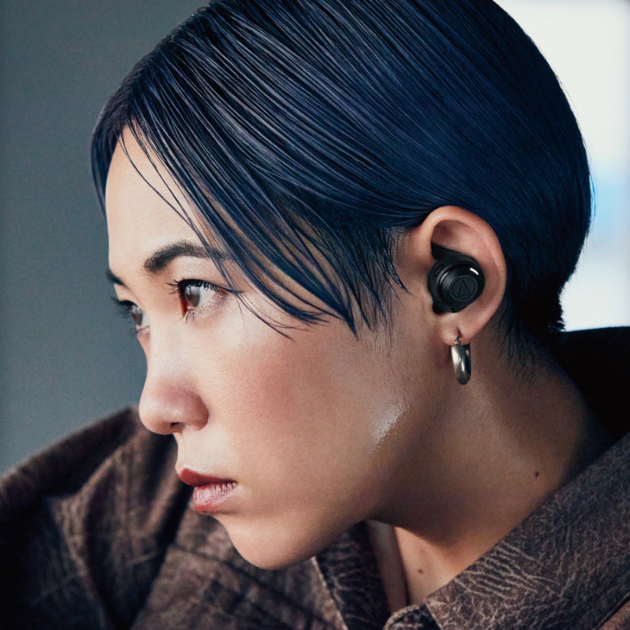 完全ワイヤレスイヤホン ブラック ATH-CKS50TW BK ［ワイヤレス(左右