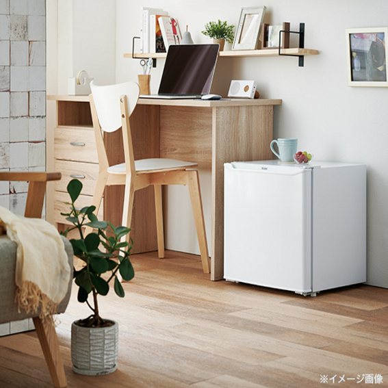 冷蔵庫 ホワイト JR-N40J-W ［幅47.4cm /40L /1ドア /右開きタイプ