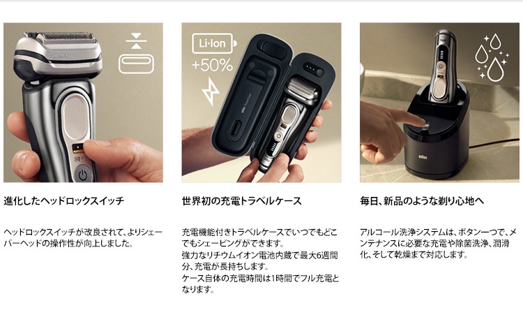電気シェーバー シリーズ9Pro 9476cc-V アルコール洗浄機モデル