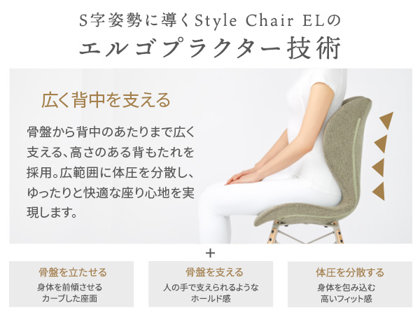 姿勢サポートシート Style Chair EL（スタイルチェア イーエル