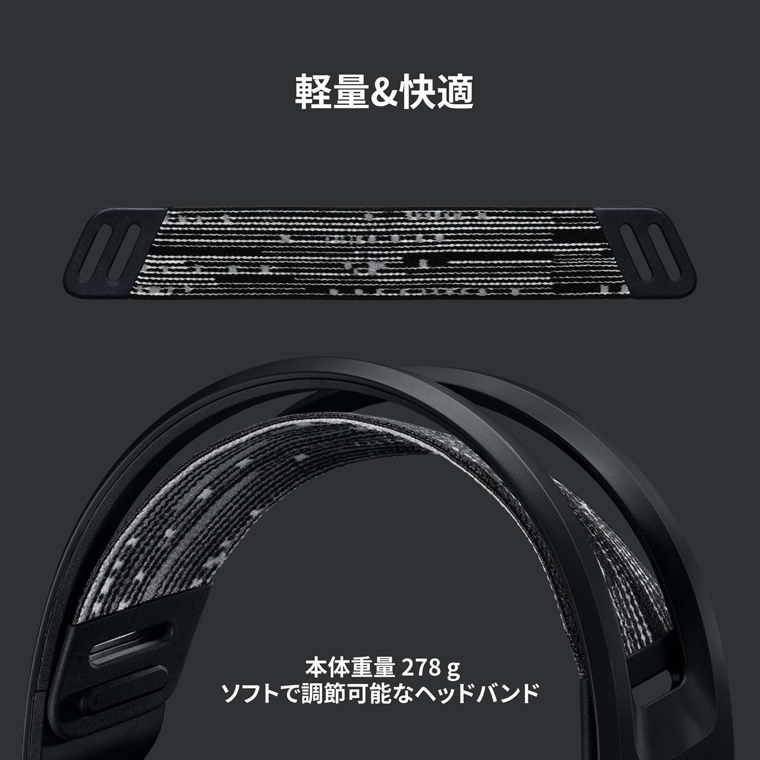 G733-BK ゲーミングヘッドセット G733 ブラック ［USB /両耳 /ヘッド 