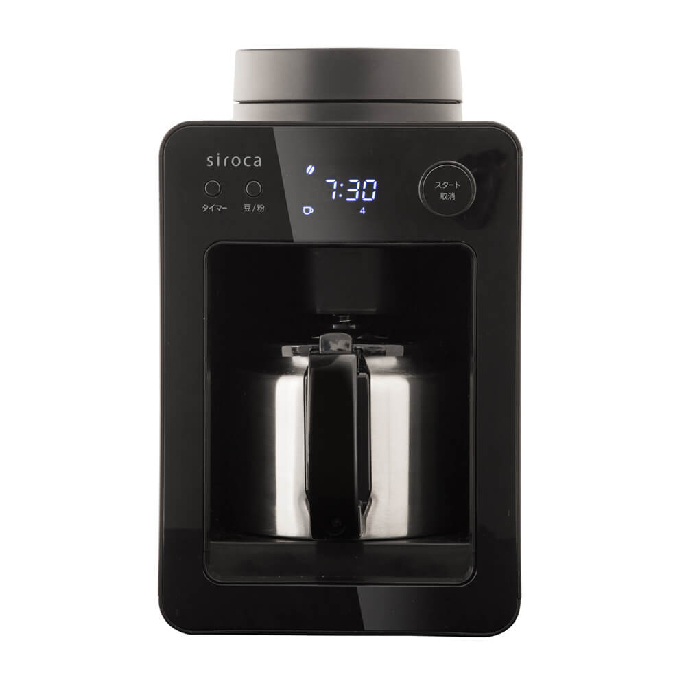 コーヒーメーカー カフェばこ ブラック SC-A371(K) ［全自動 /ミル付き