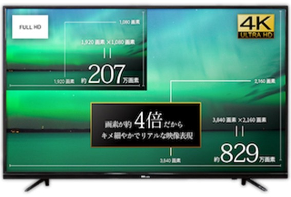 DKS-4K55DG3 55型ワイド LEDバックライト搭載 4K/HDR対応液晶モニター