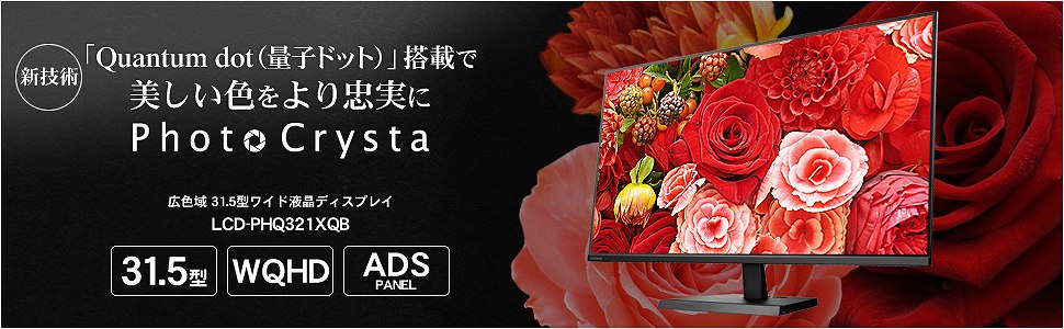 LCD-PHQ321XQB 「Quantum dot（量子ドット）技術」搭載 広色域 31.5型