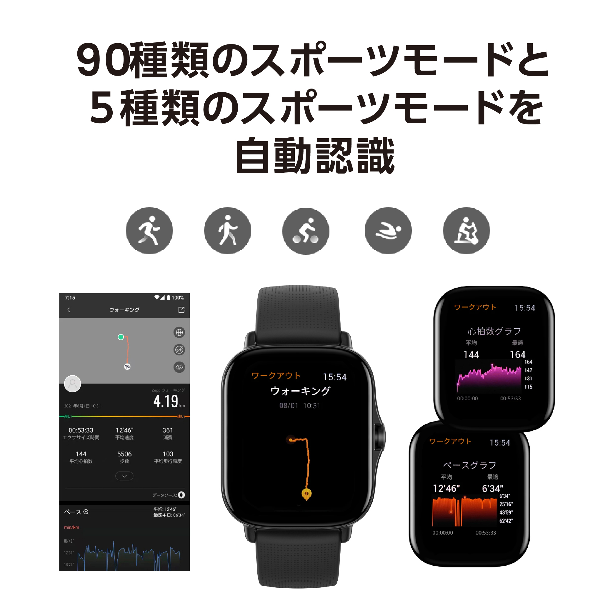 GTS New Version Amazfit（アマズフィット） ペタルピンク GTS2｜の通販はソフマップ[sofmap]