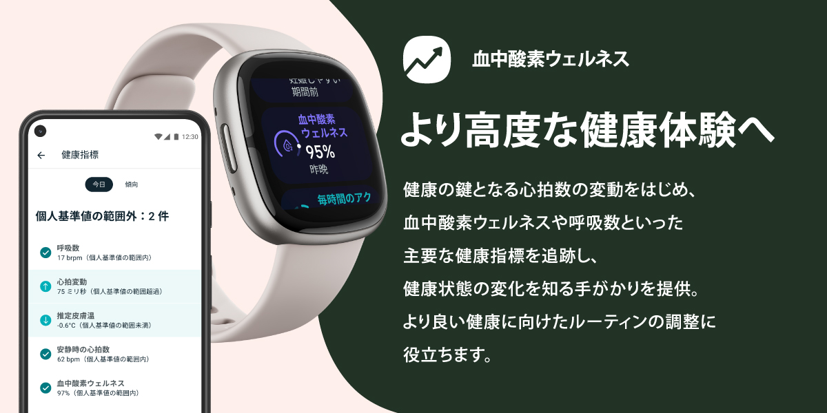 Fitbit Sense 2 Blue Mist（ブルーミスト） FB521GLBM-FRCJK｜の通販は