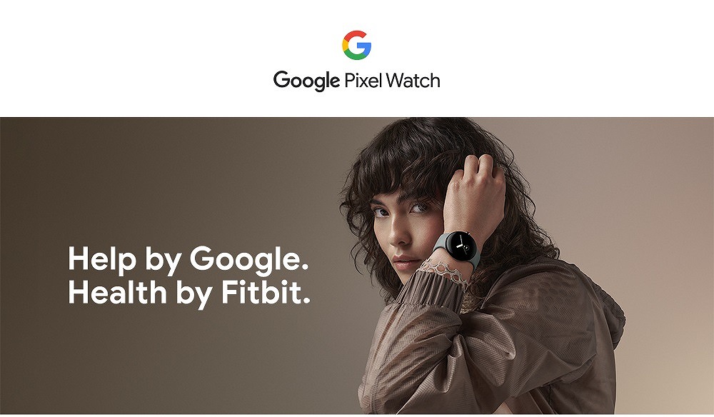 Google Pixel Watch Polished Silver case/Charcoal Band GA03305-TW 