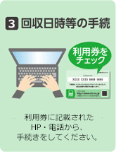 3.回収日時等の手続