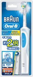 【クリックで詳細表示】D12023WE 電動歯ブラシ 「オーラルB すみずみクリーン＆つるつるホワイト」