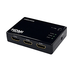4K対応3ポート HDMI2.0セレクタ HDCP2.2 ブラック GH-HSWF3-BK