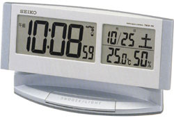 【クリックで詳細表示】SQ670S 温湿度表示つき・常時点灯＜目ざまし時計＞