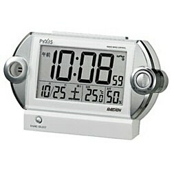【クリックでお店のこの商品のページへ】NR522W 電波目覚まし時計 「ピクシス ライデン」