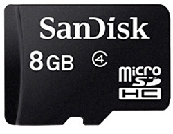 【クリックで詳細表示】【限定特価】【在庫限り】 SDSDQ-008G-J35A(8GB microSDHCカード/Class4対応/SD変換アダプタ付) [マイクロSD]