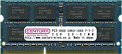 【クリックで詳細表示】【在庫限り】 CK4GX2-SOD3U1066M(/SO-DIMM/PC3-8500/DDR3-1066/4GB 2枚組)