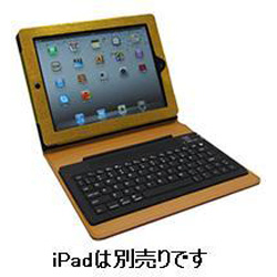 【クリックでお店のこの商品のページへ】【在庫限り】 MK3000-SCA Bluetoothキーボード レザーケース for iPad(第3世代/iPad2)