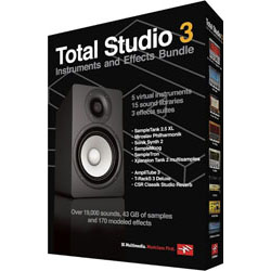 【クリックで詳細表示】【在庫限り】 バーチャル・インストゥルメント Total Studio 3 Bundle