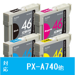 【クリックで詳細表示】PLE-E464P-N (エプソン IC4CL46対応/互換インクカートリッジ/4色BOXパック)