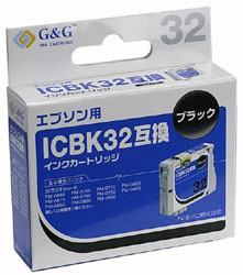 【クリックでお店のこの商品のページへ】【在庫限り】 NIE-ICBK32 (EPSON/ICBK32互換ブラック)