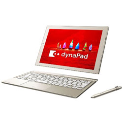 【クリックで詳細表示】【LTE対応】12.0型タッチ対応ノートPC[Office付き・Win10 Home] dynaPad N72/VGP サテンゴールド PN72VGP-PJA