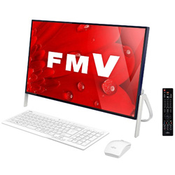【クリックで詳細表示】23.8型デスクトップPC[Office付き・Win10 Home・Core i3・HDD 1TB] FMV ESPRIMO FH56/B1 ホワイト FMVF56B1LB