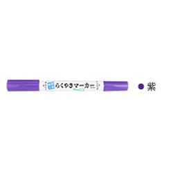 [陶器用マーカー] らくやきツインマーカー 紫 NRM-150VI