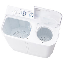 【クリックで詳細表示】【基本設置料金セット】 JW-W40E-W ホワイト 2槽式洗濯機(4.0kg)
