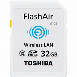 【クリックでお店のこの商品のページへ】SD-WD032G 32GB・Class10対応無線LAN搭載SDHCカード「FlashAir仕様」