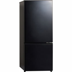 【クリックで詳細表示】【基本設置料金セット】 2ドア184L冷蔵庫 ARF-A18-Kブラック