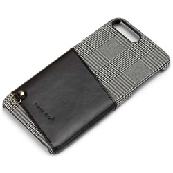 iPhone 7 Plus用 カードポケット付き ハードケース グレー PG-16LCA03GY