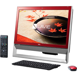 【クリックでお店のこの商品のページへ】【在庫限り】 デスクトップPC LAVIE Desk ALL-in-one[Office付き・Win10]PC-DA370CAR(2015年最新モデル・クランベリーレッド)