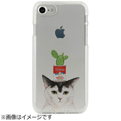 iPhone 7用 CLEAR CASE AnimalSeries Cactus cat Dparks I7N06-16C784-04