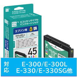 【クリックで詳細表示】ECI-E45 (EPSON ICCL45対応/リサイクルインクカートリッジ/4色一体型カートリッジ)