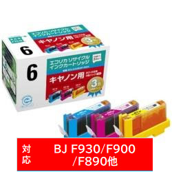 【クリックでお店のこの商品のページへ】ECI-CA063P/BOX (キヤノン BCI-6/3MP対応/リサイクルインクカートリッジ/3色BOXパック)