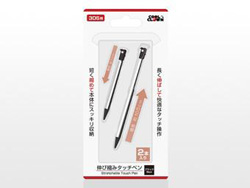 【クリックでお店のこの商品のページへ】3DS用伸び縮みタッチペン黒