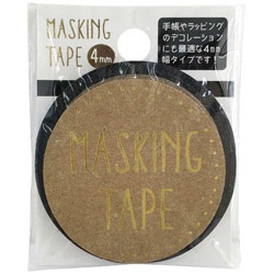 マスキングテープ 4mm Black W01-MT4-0002