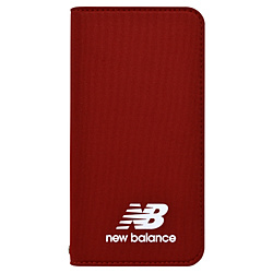 New Balance [手帳ケース/レッド] iPhone8 md-74257-3