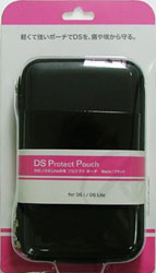 【クリックでお店のこの商品のページへ】3DS/DSi/DSLite共用 プロテクトポーチ ブラック
