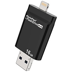IFDEVO16GB i-FlashDrive EVO for iOS＆Mac/PC Apple社認定 Lightning USBメモリー (16GB/USB3.0/Lightning/ブラック)